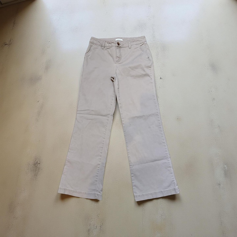 Maurices Cream Boot Cut Pants